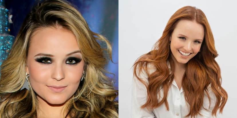 Atriz Larissa Manoela loira e ruiva - (Reprodução Internet) Atriz Larissa Manoela loira e ruiva - (Reprodução Internet)