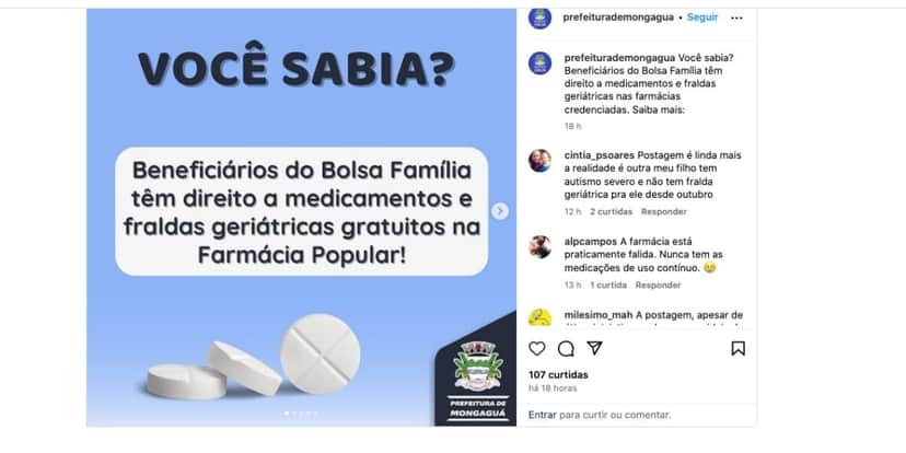 Benefício Bolsa Família (Foto: Reprodução / Instagram) Benefício Bolsa Família (Foto: Reprodução / Instagram)