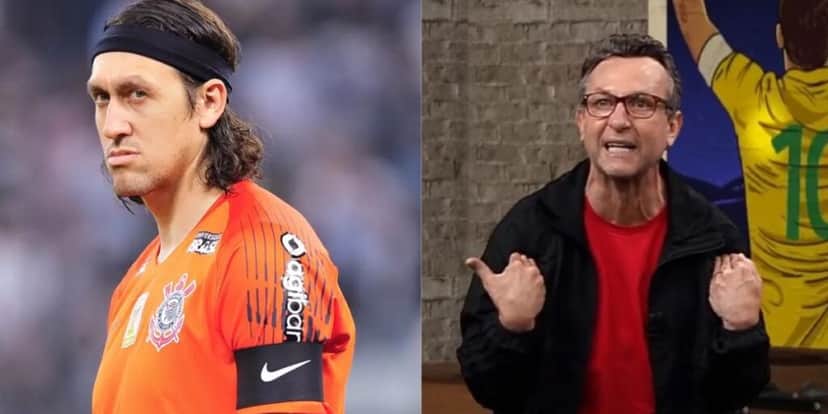 Cássio no Corinthians / Craque Neto - Montagem TVFOCO Cássio no Corinthians / Craque Neto - Montagem TVFOCO