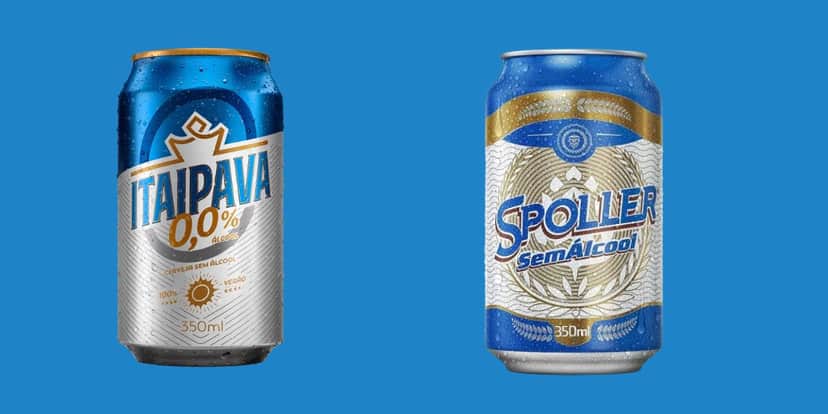 Cerveja 0,0 álcool e cerveja sem álcool - (Reprodução Internet) Cerveja 0,0 álcool e cerveja sem álcool - (Reprodução Internet)