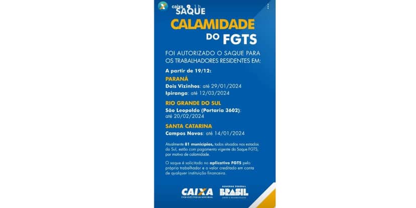 Comunicado da Caixa (Foto: Reprodução / Instagram) Comunicado da Caixa (Foto: Reprodução / Instagram)