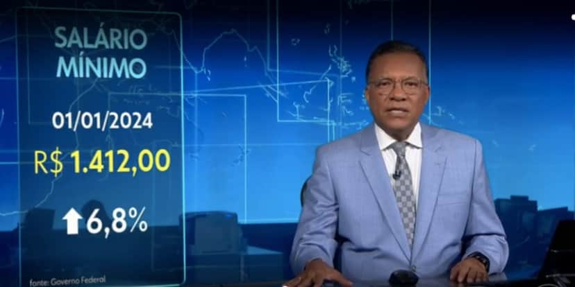 Heraldo Pereira no Jornal Nacional (Foto: Reprodução / Globo) Heraldo Pereira no Jornal Nacional (Foto: Reprodução / Globo)