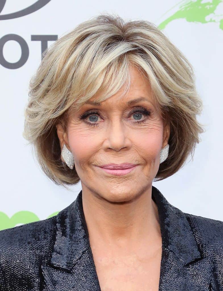 Jane Fonda corte bob - (Reprodução Internet) Jane Fonda corte bob - (Reprodução Internet)