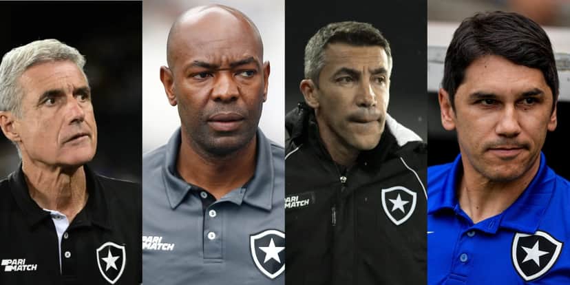 Luís Castro, Cláudio Caçapa, Bruno Lage e Lúcio Flávio - (Foto: Reprodução / Internet) Luís Castro, Cláudio Caçapa, Bruno Lage e Lúcio Flávio - (Foto: Reprodução / Internet)