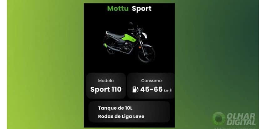 Mottu Sport (Foto: Reprodução / Olhar Digital) Mottu Sport (Foto: Reprodução / Olhar Digital)
