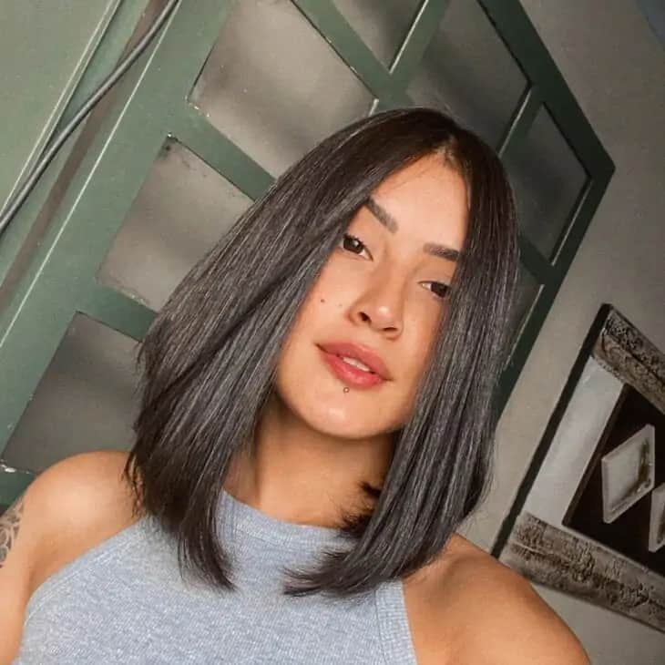O Long Bob sem dúvidas é um dos queridinhos do momento - Foto Internet O Long Bob sem dúvidas é um dos queridinhos do momento - Foto Internet
