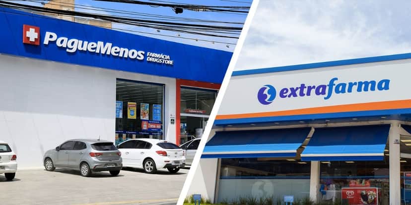 Pague Menos e Extrafarma (Foto: Reprodução / Internet) Pague Menos e Extrafarma (Foto: Reprodução / Internet)