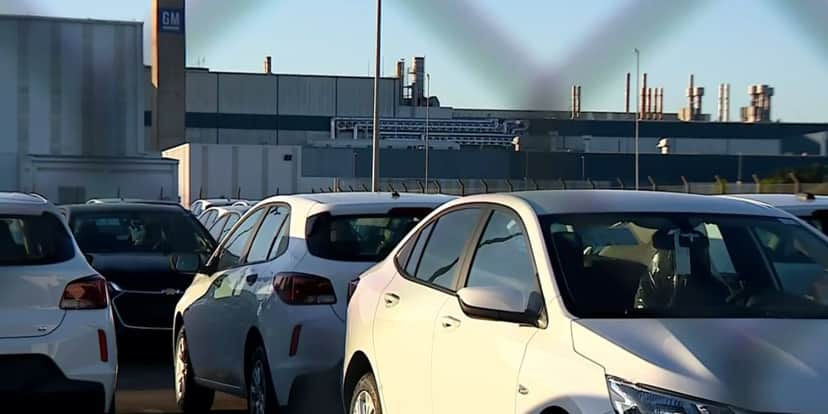Pátio da General Motors (Foto: Reprodução / Globo) Pátio da General Motors (Foto: Reprodução / Globo)