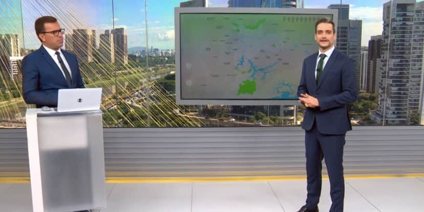 Rodrigo Bocardi e Tiago Scheuer no Bom Dia Brasil (Foto: Reprodução / Globo) Rodrigo Bocardi e Tiago Scheuer no Bom Dia Brasil (Foto: Reprodução / Globo)