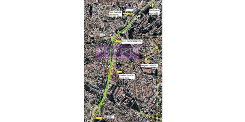 Trajeto da linha 2 até Cerro Corá (Foto: Reprodução / CMSP) Trajeto da linha 2 até Cerro Corá (Foto: Reprodução / CMSP)