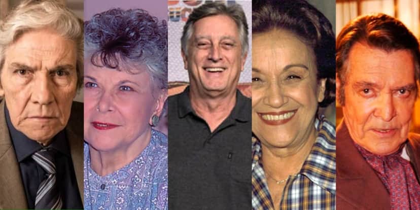 O fim trágico de 5 estrelas de A Viagem e luto na Globo - Foto: Montagem O fim trágico de 5 estrelas de A Viagem e luto na Globo - Foto: Montagem