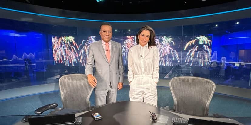 Heraldo Pereira e Renata Vasconcellos no Jornal Nacional - Foto: Internet Heraldo Pereira e Renata Vasconcellos no Jornal Nacional - Foto: Internet