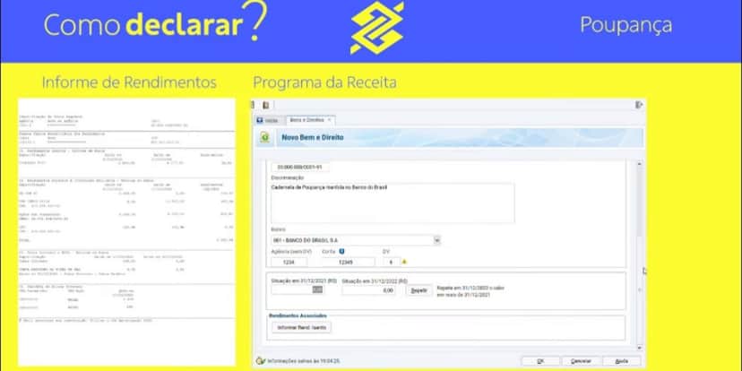 Informe de Rendimentos no programa da Receita Federal (Foto: Reprodução/Banco do Brasil) Informe de Rendimentos no programa da Receita Federal (Foto: Reprodução/Banco do Brasil)