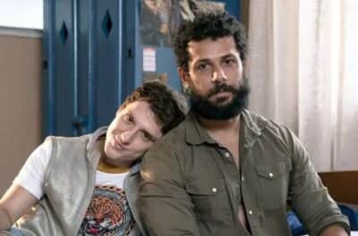 Kelvin (Diego Martins) e Ramiro (Amaury Lorenzo) em Terra e Paixão (Foto: Reprodução / Globo) Kelvin (Diego Martins) e Ramiro (Amaury Lorenzo) em Terra e Paixão (Foto: Reprodução / Globo)