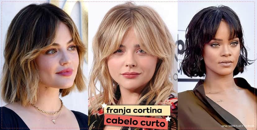 Corte de cabelo com franja (Foto: Reprodução/ Internet) Corte de cabelo com franja (Foto: Reprodução/ Internet)