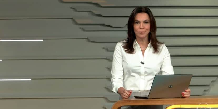 Ana Paula Araújo no Bom Dia Brasil (Foto: Reprodução / Globo) Ana Paula Araújo no Bom Dia Brasil (Foto: Reprodução / Globo)
