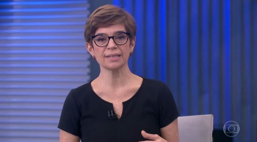Renata Lo Prete, no JG, da Globo (Foto Reprodução/Globoplay) Renata Lo Prete, no JG, da Globo (Foto Reprodução/Globoplay)