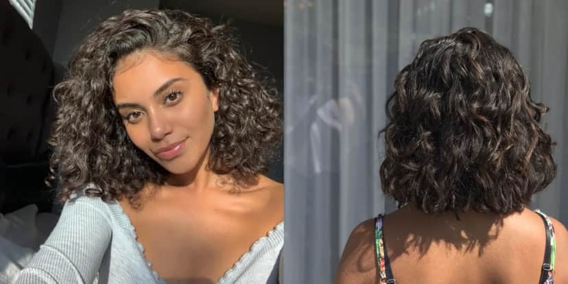 Corte reto cacheado e ondulado (Foto: Reprodução/ Internet) Corte reto cacheado e ondulado (Foto: Reprodução/ Internet)