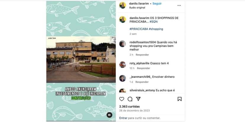 Danilo Favarim (Foto: Reprodução / Instagram) Danilo Favarim (Foto: Reprodução / Instagram)