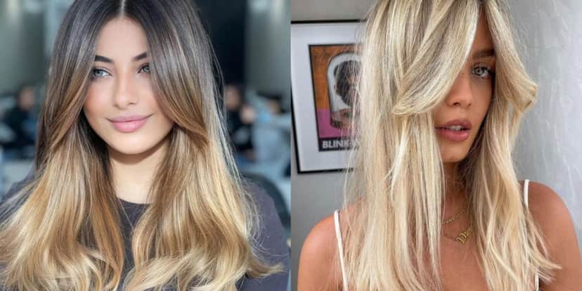 Franja longa em cabelo longo (Foto: Reprodução/ Internet) Franja longa em cabelo longo (Foto: Reprodução/ Internet)