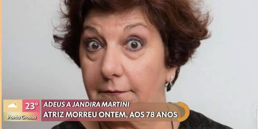 Jandira Martini (Foto: Reprodução / Globo) Jandira Martini (Foto: Reprodução / Globo)
