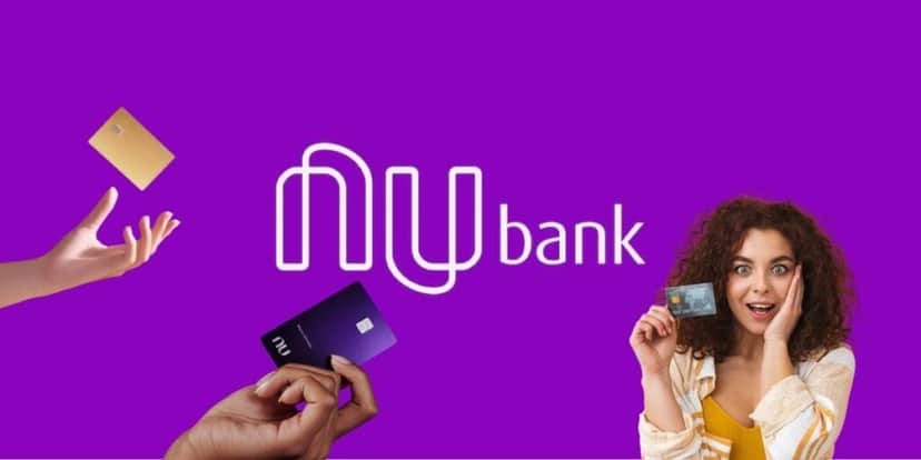 Logo do Nubank e cartão de crédito - Foto Reprodução Internet Logo do Nubank e cartão de crédito - Foto Reprodução Internet