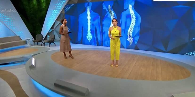 Maju Coutinho e Poliana Abritta no Fantástico (Foto: Reprodução / Globo) Maju Coutinho e Poliana Abritta no Fantástico (Foto: Reprodução / Globo)