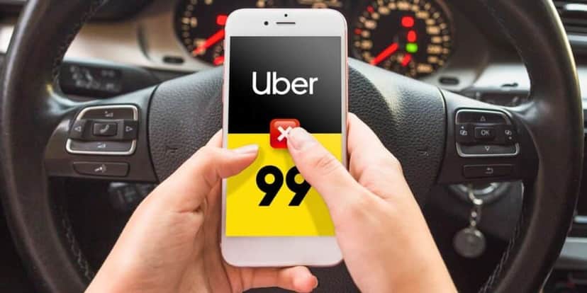 Uber e 99 - Foto: Internet Uber e 99 - Foto: Internet