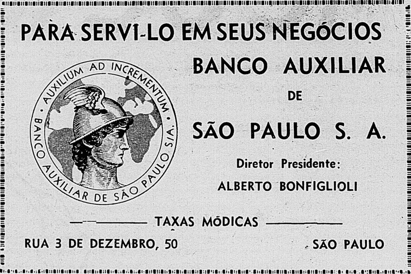 O Banco Auxiliar de São Paulo (Foto: Divulgação) O Banco Auxiliar de São Paulo (Foto: Divulgação)