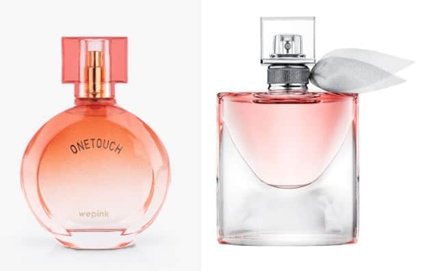 O One Touch foi claramente inspirado no La Vie Est Belle da Lancôme (Foto: Reprodução/ Internet) O One Touch foi claramente inspirado no La Vie Est Belle da Lancôme (Foto: Reprodução/ Internet)