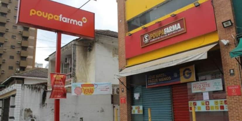 A PoupaFarma cm sua unidades fechadas na Baixada Santista (Reprodução: Internet) A PoupaFarma cm sua unidades fechadas na Baixada Santista (Reprodução: Internet)