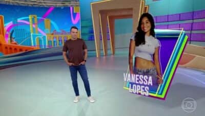 Após dia difícil, Tadeu explica situação de Vanessa Lopes e afirma: 'Ela segue no jogo' (Foto: Reprodução / Globo) Após dia difícil, Tadeu explica situação de Vanessa Lopes e afirma: 'Ela segue no jogo' (Foto: Reprodução / Globo)