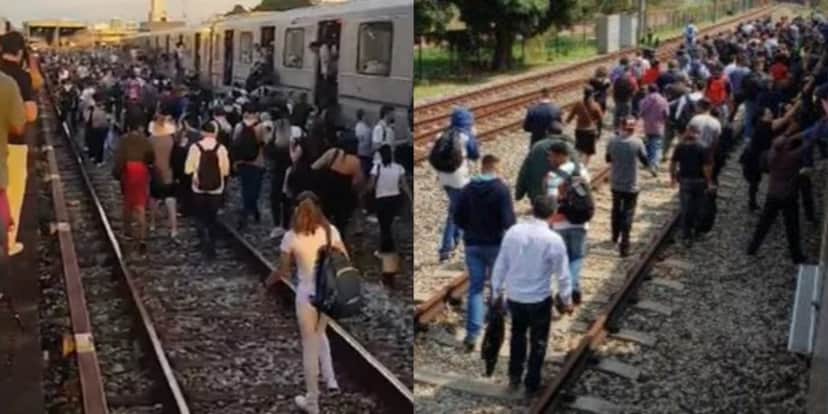 Caos devido problemas de segurança em trem da linha 3-Vermelha (Foto: Reprodução/ Internet) Caos devido problemas de segurança em trem da linha 3-Vermelha (Foto: Reprodução/ Internet)