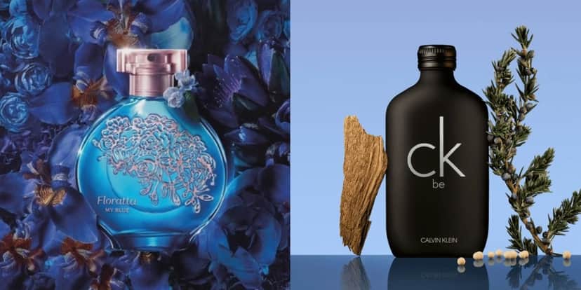 O Floratta Blue da Boticário é bem parecido com o CK be, de Calvin Klein (Foto: Reprodução/ Internet) O Floratta Blue da Boticário é bem parecido com o CK be, de Calvin Klein (Foto: Reprodução/ Internet)