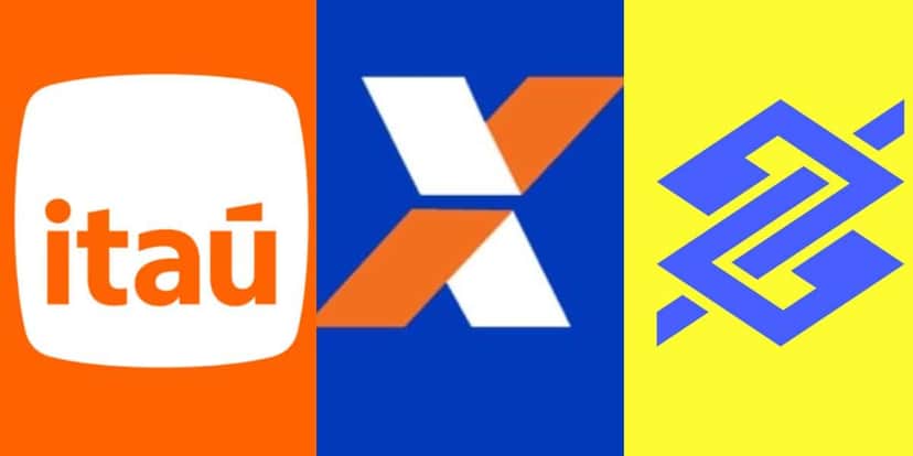 Logo Itaú / Logo Caixa / Logo Banco do Brasil - Montagem TVFOCO Logo Itaú / Logo Caixa / Logo Banco do Brasil - Montagem TVFOCO
