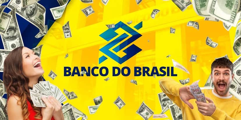 Logo do Banco do Brasil e pessoas com grana extra - Foto Reprodução Internet Logo do Banco do Brasil e pessoas com grana extra - Foto Reprodução Internet