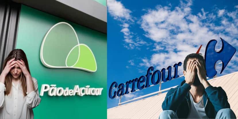 Pão de Açúcar e Carrefour - Foto Reprodução Internet Pão de Açúcar e Carrefour - Foto Reprodução Internet