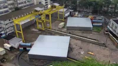 Vista do canteiro da Estação da Gávea, cujas obras estão paradas desde 2015 - Foto G1 Vista do canteiro da Estação da Gávea, cujas obras estão paradas desde 2015 - Foto G1