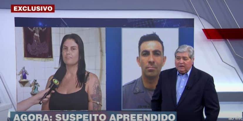 O apresentador lamentou novamente a morte do policial (Reprodução: Band) O apresentador lamentou novamente a morte do policial (Reprodução: Band)