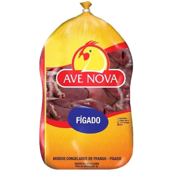 Fígado de Frango Congelado, da marca Ave Nova (Foto: Reprodução / Google Shopping) Fígado de Frango Congelado, da marca Ave Nova (Foto: Reprodução / Google Shopping)