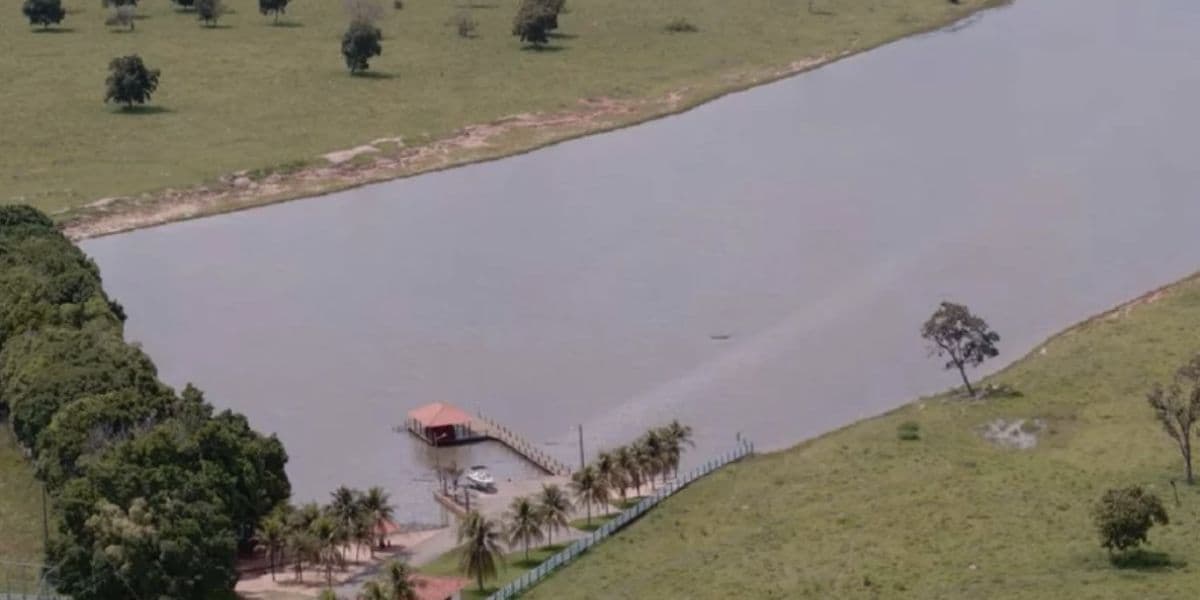 lago da propriedade (Reprodução/Internet) lago da propriedade (Reprodução/Internet)