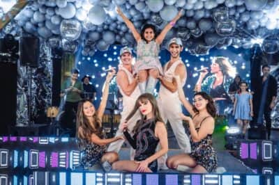 Cover de Taylor Swifit faz show exclusivo em festa de aniversário de Sophia Branco - Créditos: Su Florentino | Divulgação Cover de Taylor Swifit faz show exclusivo em festa de aniversário de Sophia Branco - Créditos: Su Florentino | Divulgação