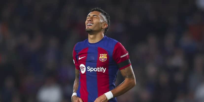 Raphinha está em sua segunda temporada no Barcelona — Foto: Getty Images Raphinha está em sua segunda temporada no Barcelona — Foto: Getty Images