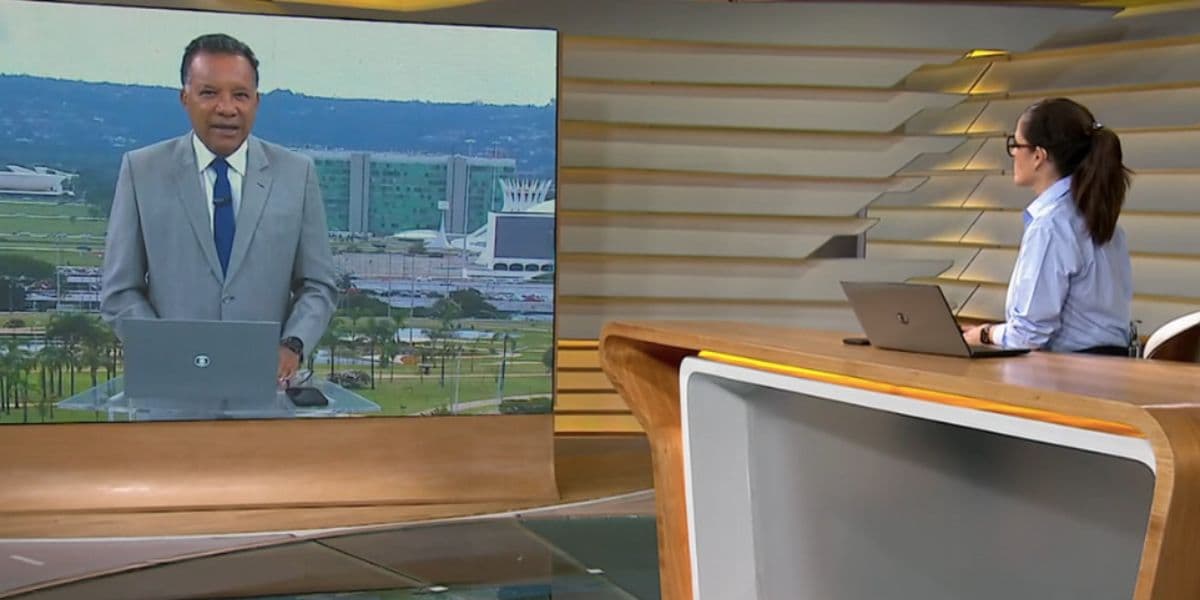 Heraldo Pereira e Ana Luiza Guimarães no Bom Dia Brasil (Foto: Reprodução / Globo) Heraldo Pereira e Ana Luiza Guimarães no Bom Dia Brasil (Foto: Reprodução / Globo)