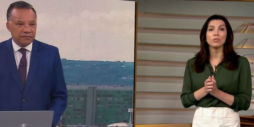 Heraldo Pereira e Ana Paula Araújo no Bom Dia Brasil (Foto: Reprodução / Globo) Heraldo Pereira e Ana Paula Araújo no Bom Dia Brasil (Foto: Reprodução / Globo)