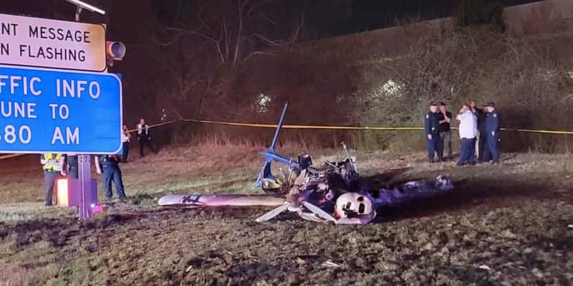 Destroços de avião (Foto: Reprodução / Policia Metropolitana) Destroços de avião (Foto: Reprodução / Policia Metropolitana)