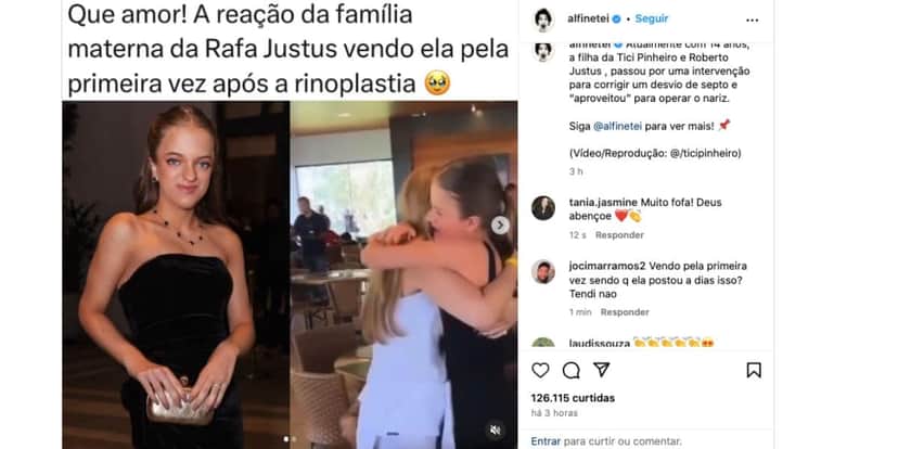 Vídeo Rafinha Justus com família (Foto: Reprodução / Instagram) Vídeo Rafinha Justus com família (Foto: Reprodução / Instagram)