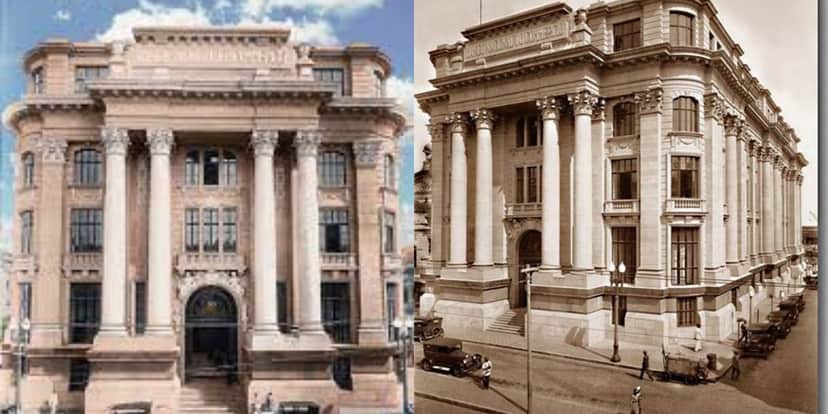 O Banco do Comércio de Porto Alegre marcou história (Reprodução/Foto: Cores da Memória) O Banco do Comércio de Porto Alegre marcou história (Reprodução/Foto: Cores da Memória)