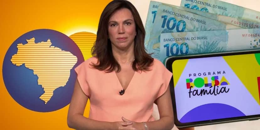 Ana Paula Araújo, titular do Bom Dia Brasil e Bolsa Família (Foto: Reprodução / Globo / Gov) Ana Paula Araújo, titular do Bom Dia Brasil e Bolsa Família (Foto: Reprodução / Globo / Gov)