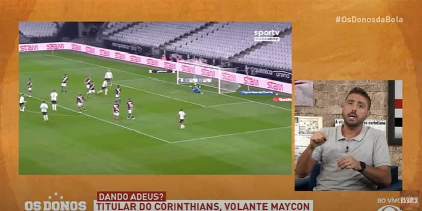 Jorge Nicole comentou sobre o interesse do Flamengo em Maycon (Reprodução: Band) Jorge Nicole comentou sobre o interesse do Flamengo em Maycon (Reprodução: Band)